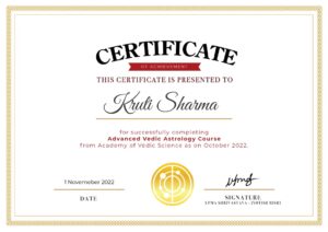 Advanced Vedic Astrology Course