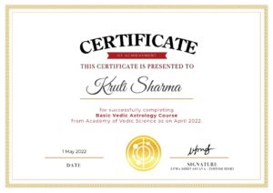 Basic Vedic Astrology Course